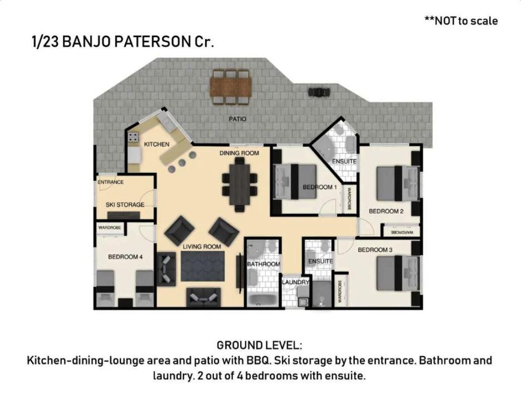Banjo's Way 1, Jindabyne - Floor Plan