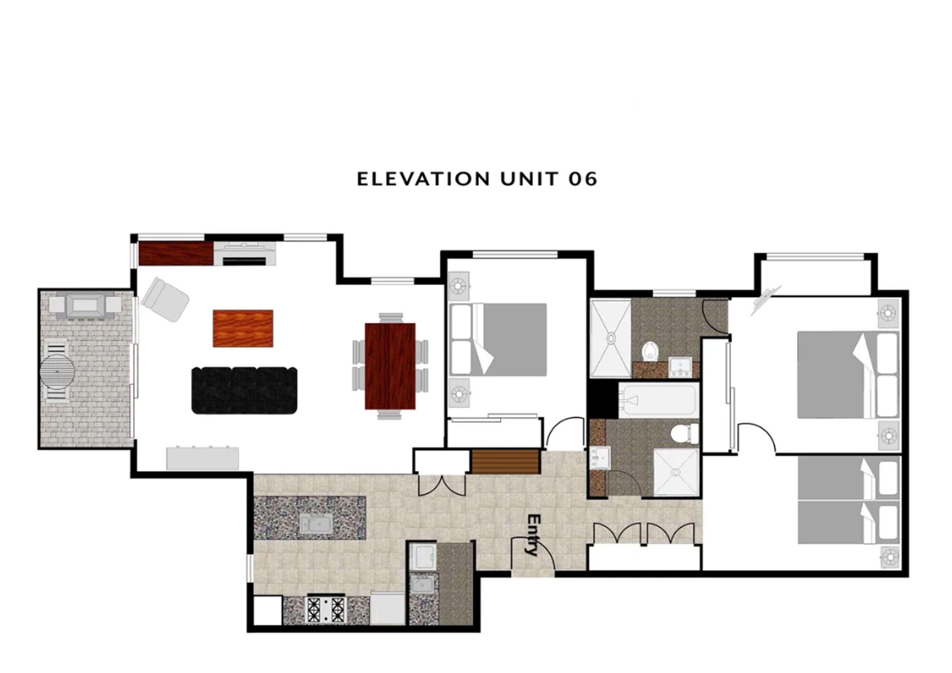  Elevation 6, Thredbo - Floor Plan